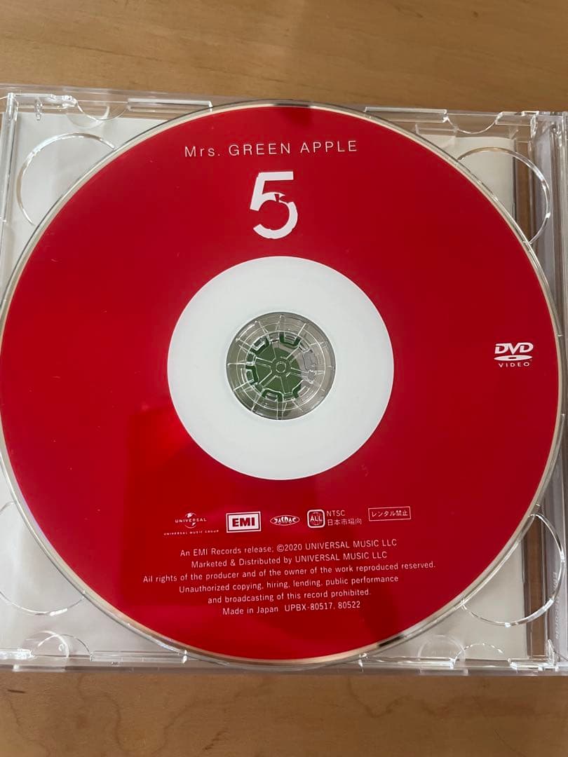 Mrs. GREEN APPLE ミセス 5 初回限定盤