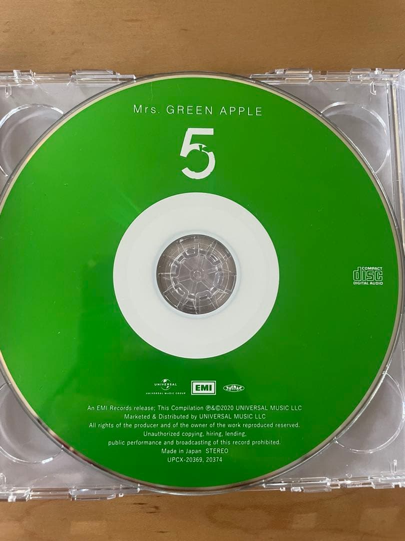 Mrs. GREEN APPLE ミセス 5 初回限定盤