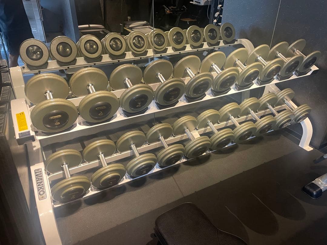 IVANKO SDPダンベル・ラックセット(25〜70ポンド・2個セット)