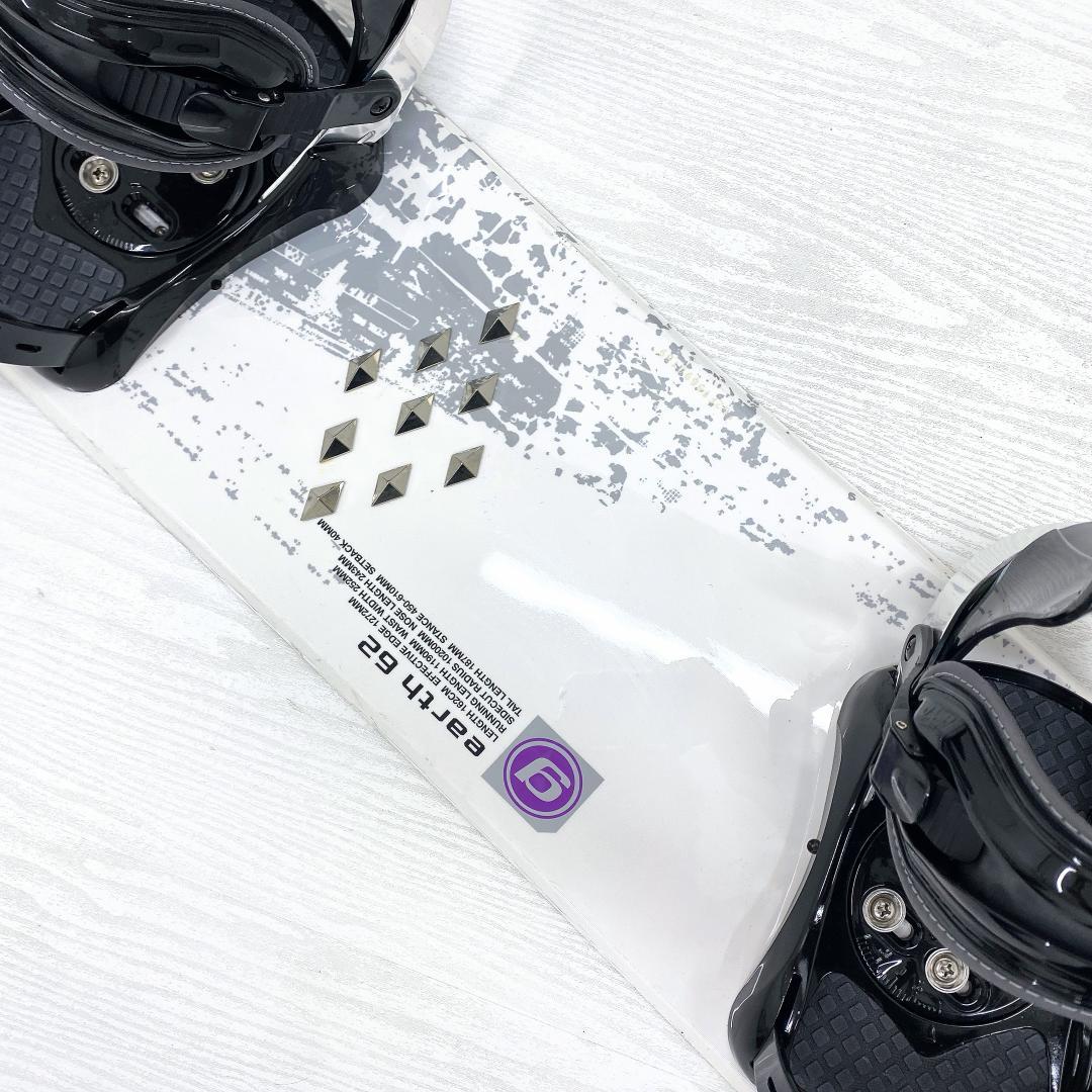 earth アース メンズ スノーボード スノボーセット 162cm 28.5