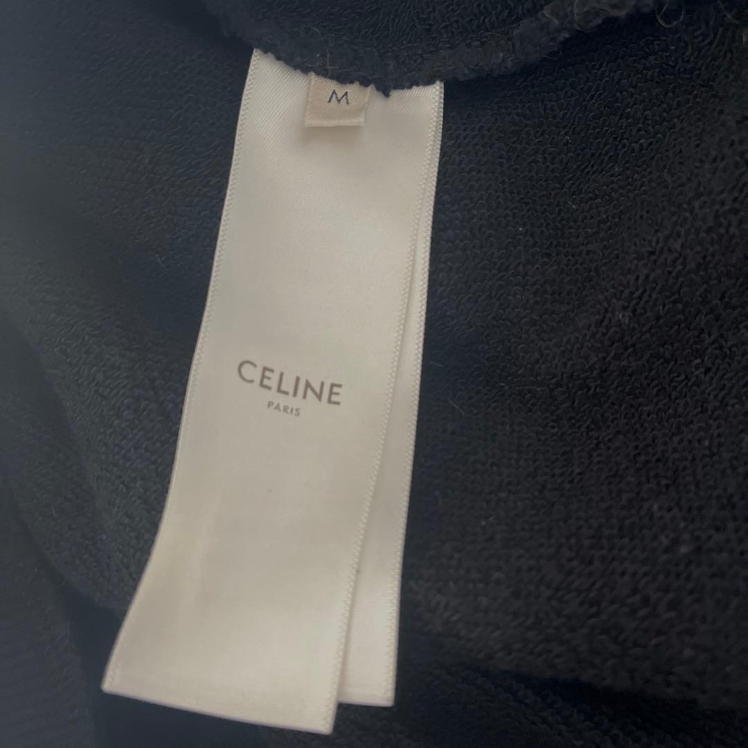 CELINE 黒 パーカー M
