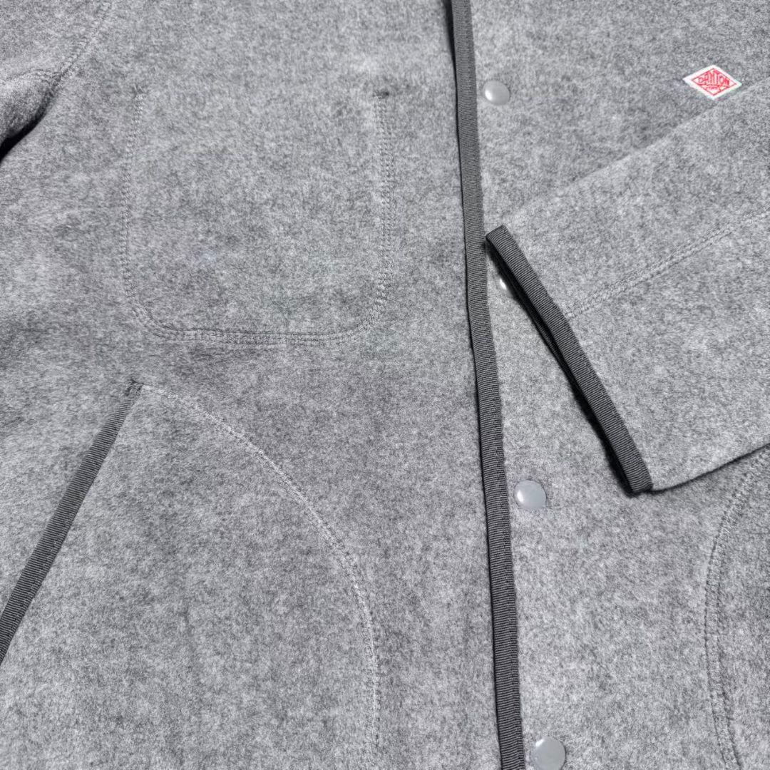 未使用品、ダントン フリースノーカラージャケット グレー38