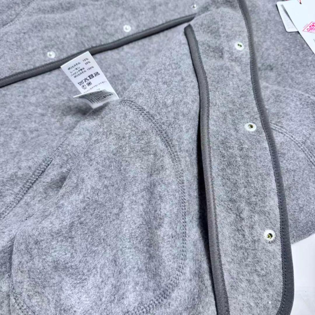 未使用品、ダントン フリースノーカラージャケット グレー38
