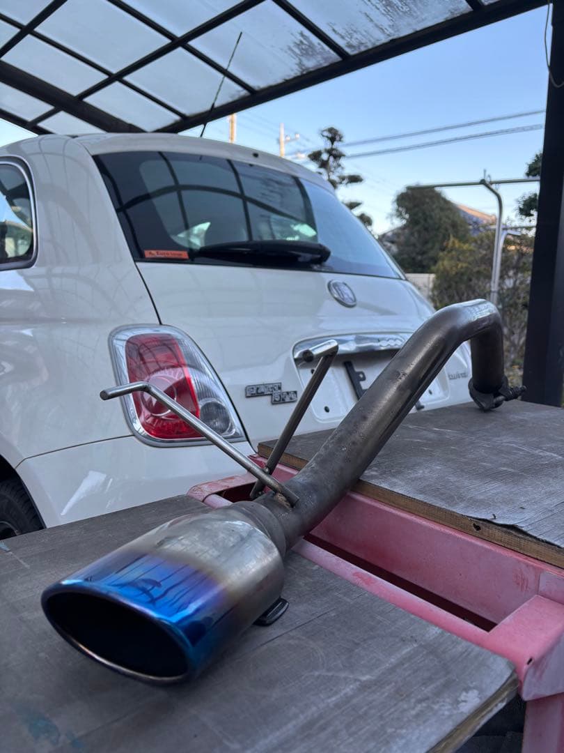 年末特別セール！！フィアット500ツインエア用ステンレスマフラー