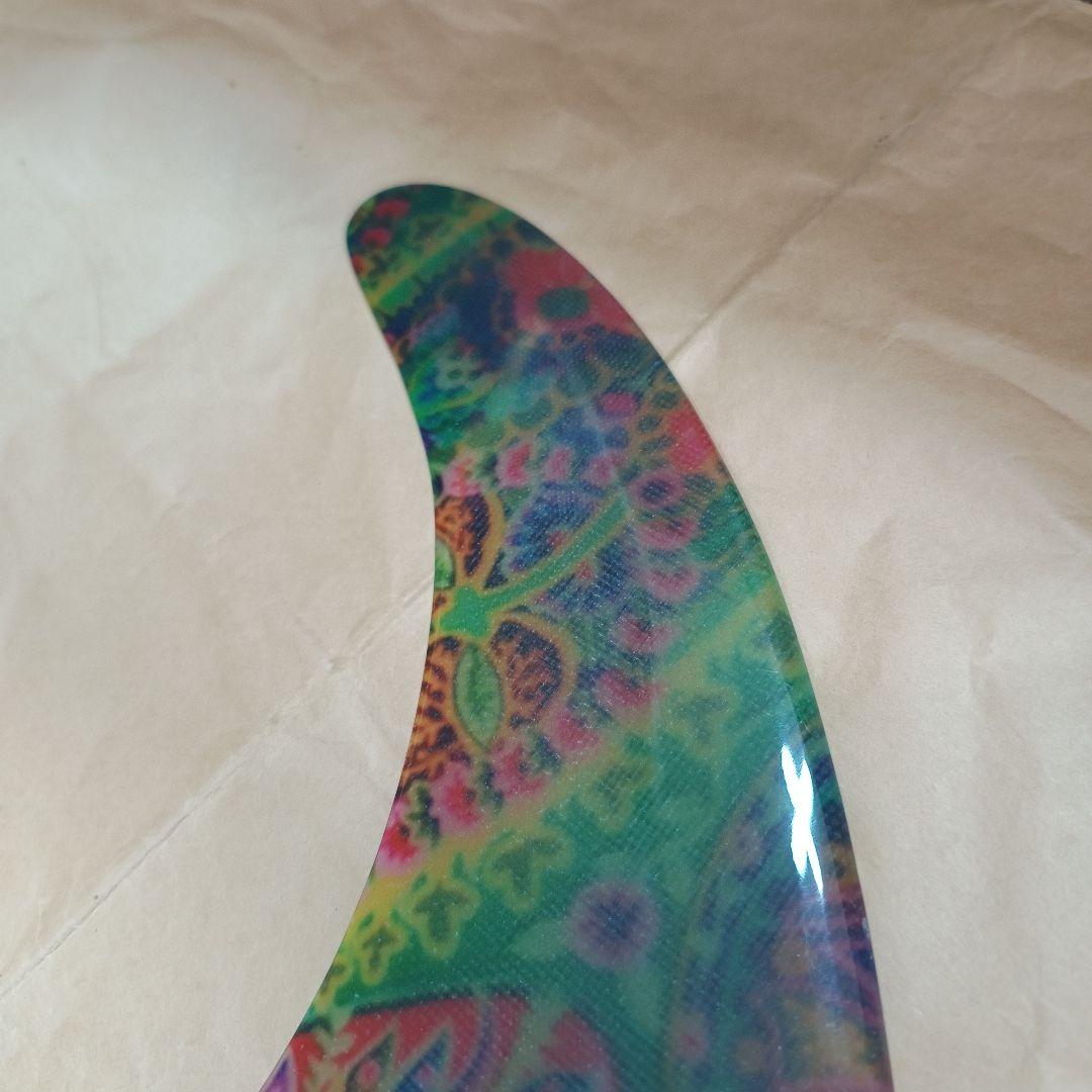 10インチ センターフィン　アートグラス　ロングボード　シングルフィン