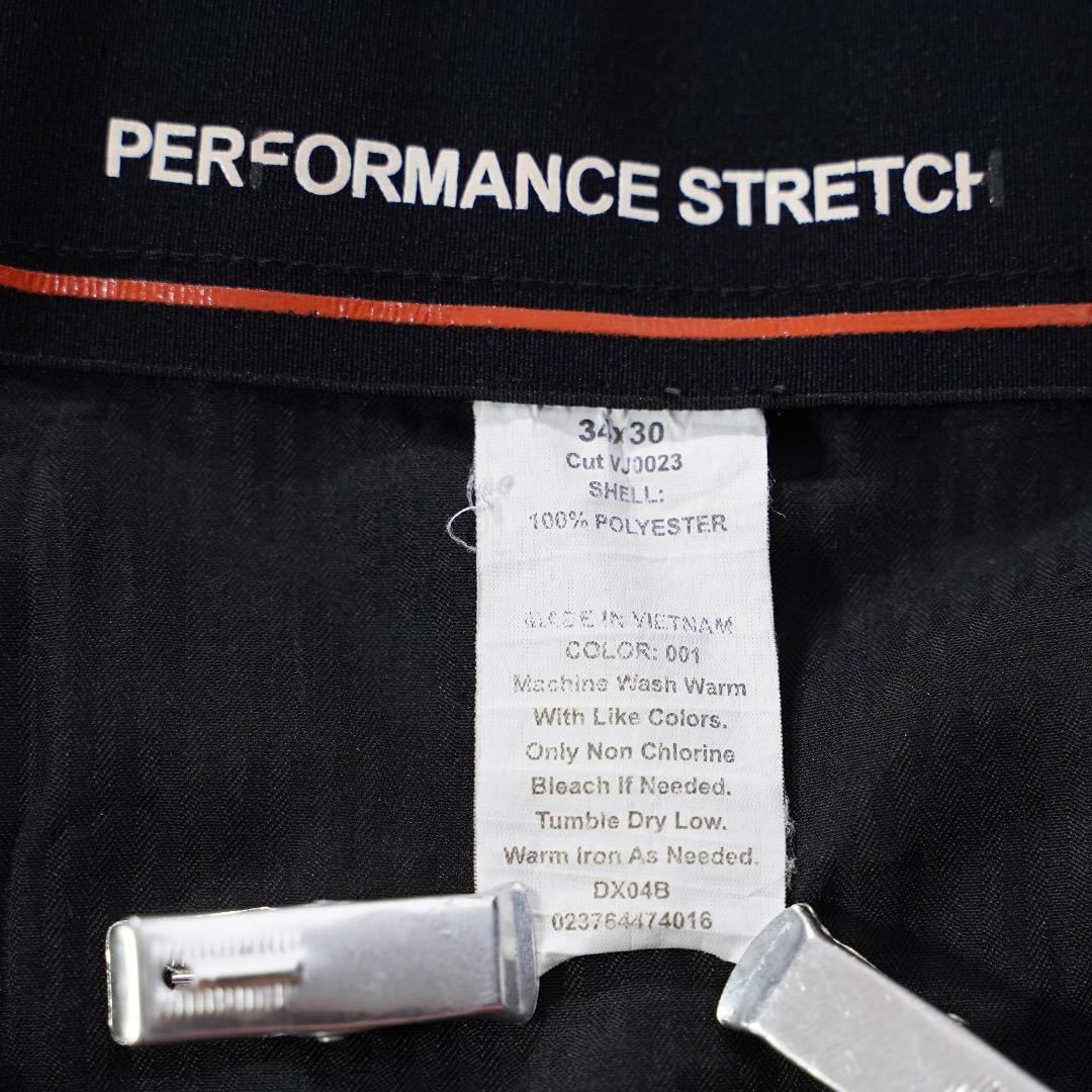 ドッカーズ リーバイス W34 スラックス ボトム 古着 ロゴ 黒 18282