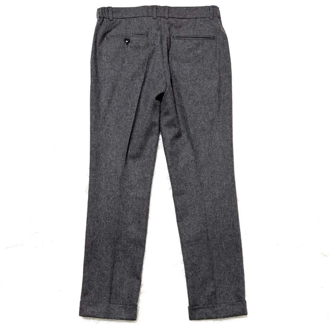 ✨美品✨24AW✨ビームス　フランネル　スラックス　グレー　Lサイズ