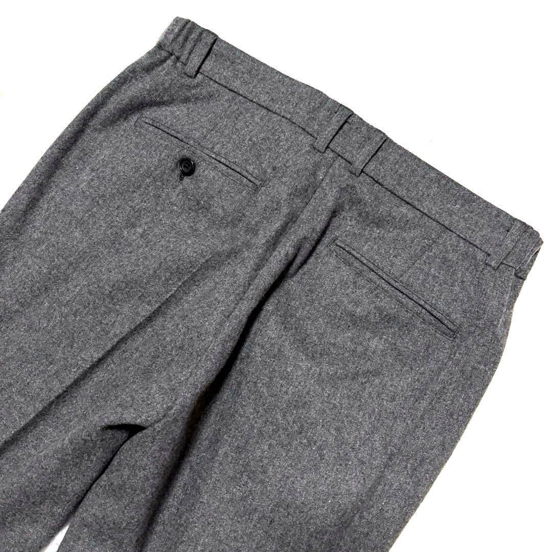✨美品✨24AW✨ビームス　フランネル　スラックス　グレー　Lサイズ