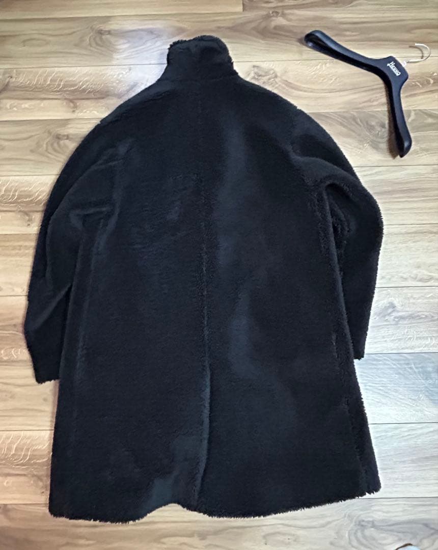 HERNO ヘルノ　テディベア　エコファーコート　ブラック　46