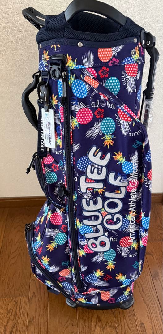 【美品】ブルーティーゴルフ 軽量 スタンド キャディバッグ ポップンパイン