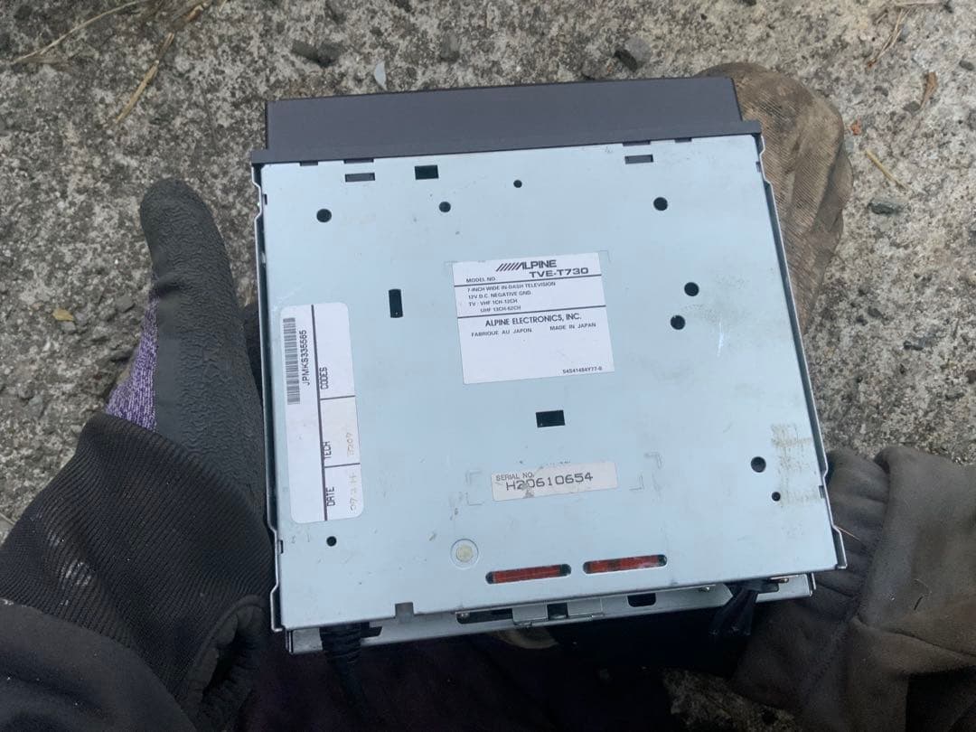 アルパイン　TVE-T730　プレーヤー/デッキ/カーオーディオ　1DIN