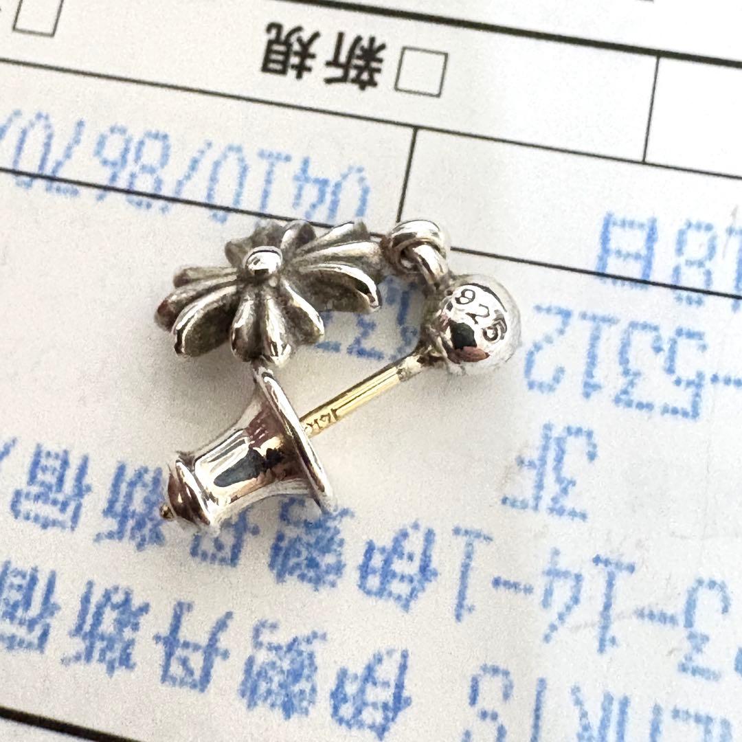 本日限定価格インボイス原本付きクロムハーツ TINY E CH PLSピアス美品