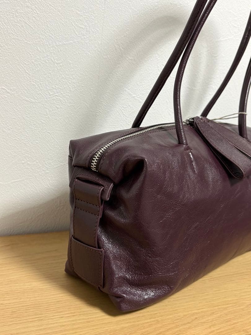 新品タグ付き　イア パピヨネ　本革・軽量ロングハンドルボストンバッグ