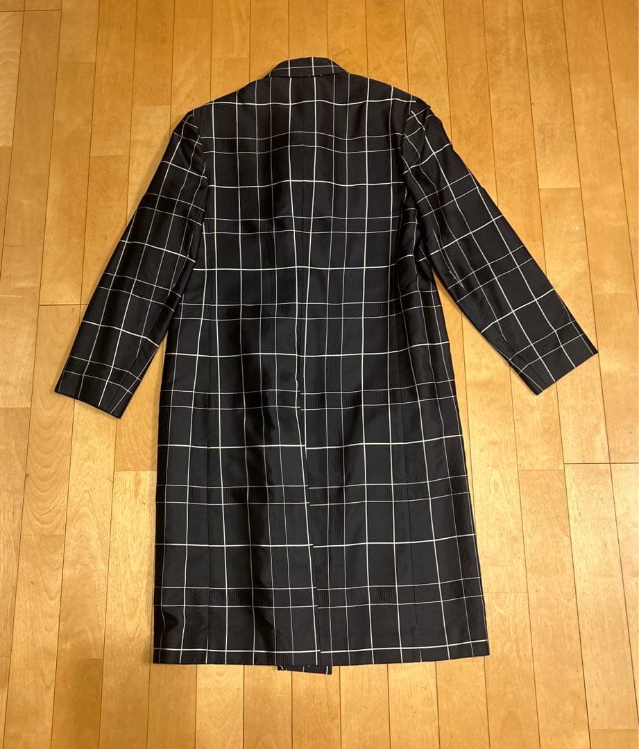 Prada チェック柄ダブルブレストコート