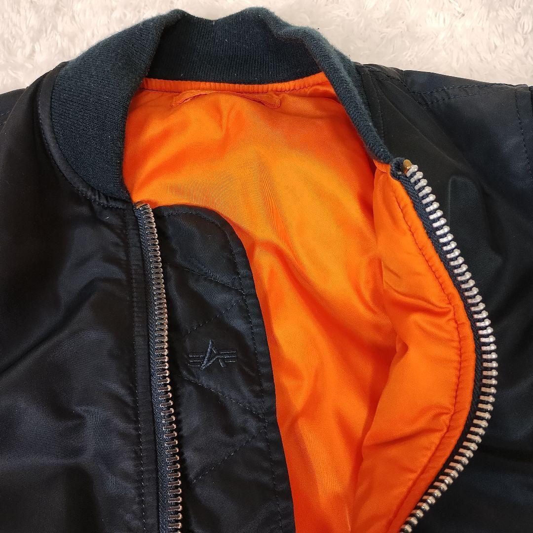 ジャケット・アウター 90s ALPHA MA-1 flight bomber jacket navy