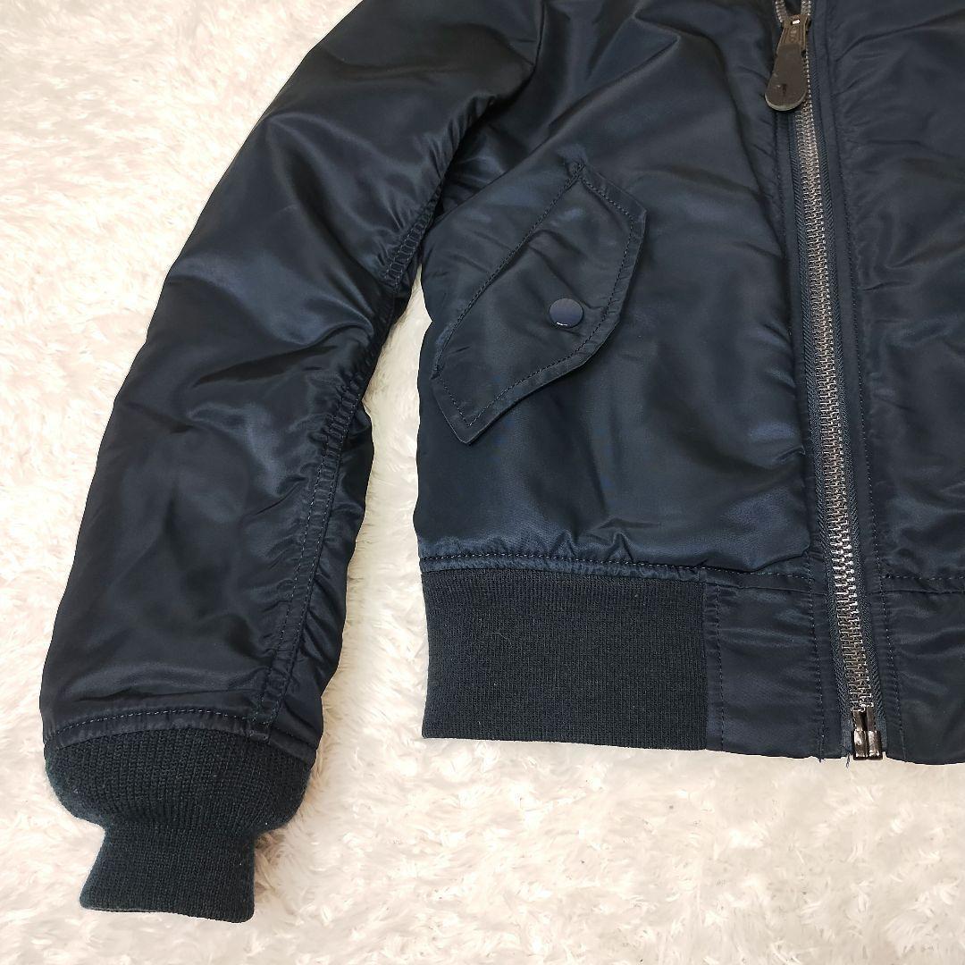ジャケット・アウター 90s ALPHA MA-1 flight bomber jacket navy