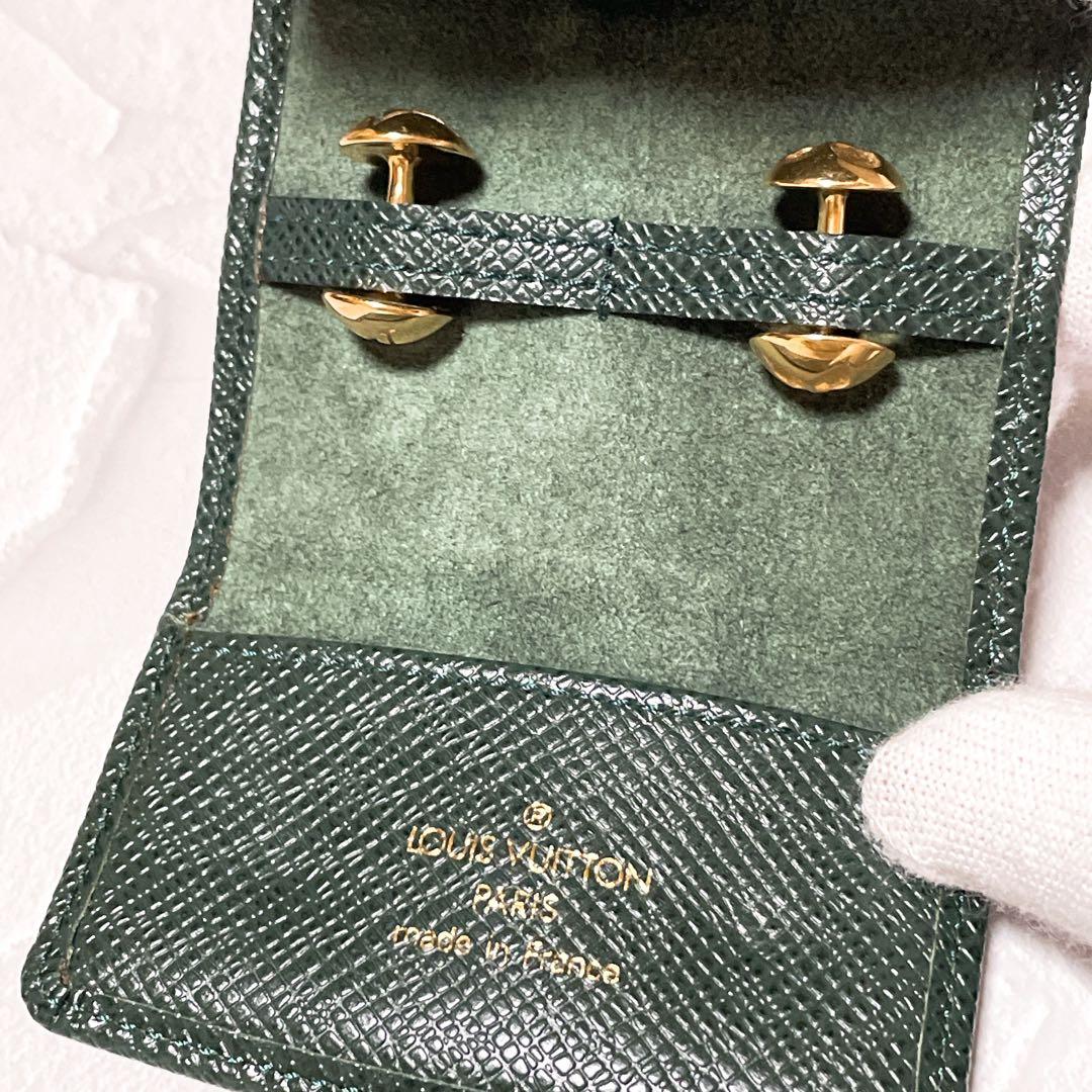 LOUIS VUITTON カフス ブトン ドゥ マンシェット タイガ ゴールド