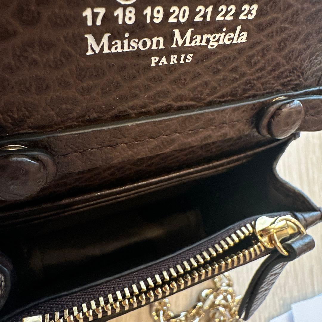 【新品・未使用品】マルジェラ　　カードケース　ショルダー　チェーン付き