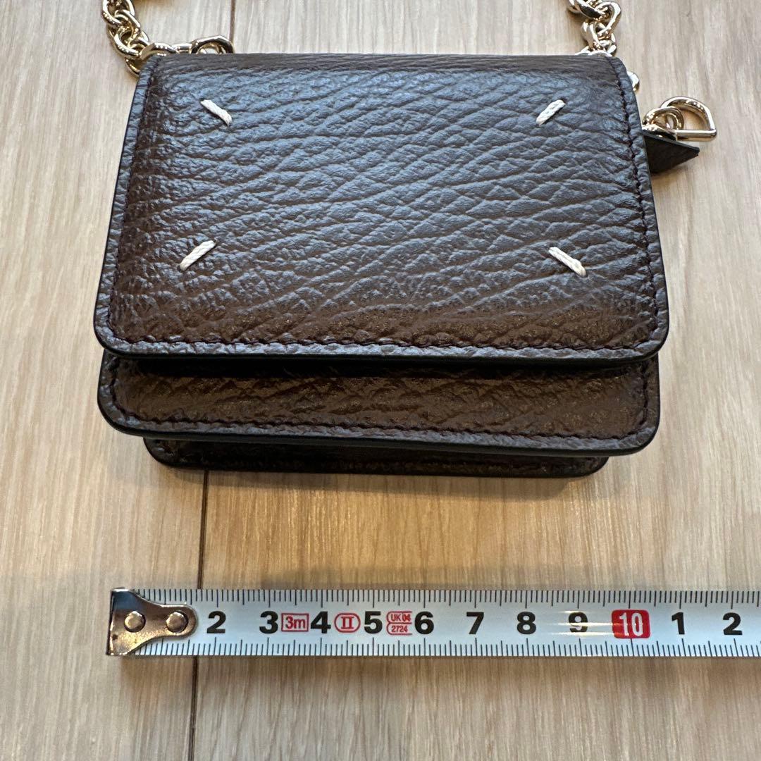 【新品・未使用品】マルジェラ　　カードケース　ショルダー　チェーン付き