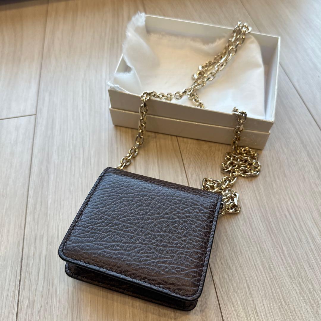 【新品・未使用品】マルジェラ　　カードケース　ショルダー　チェーン付き