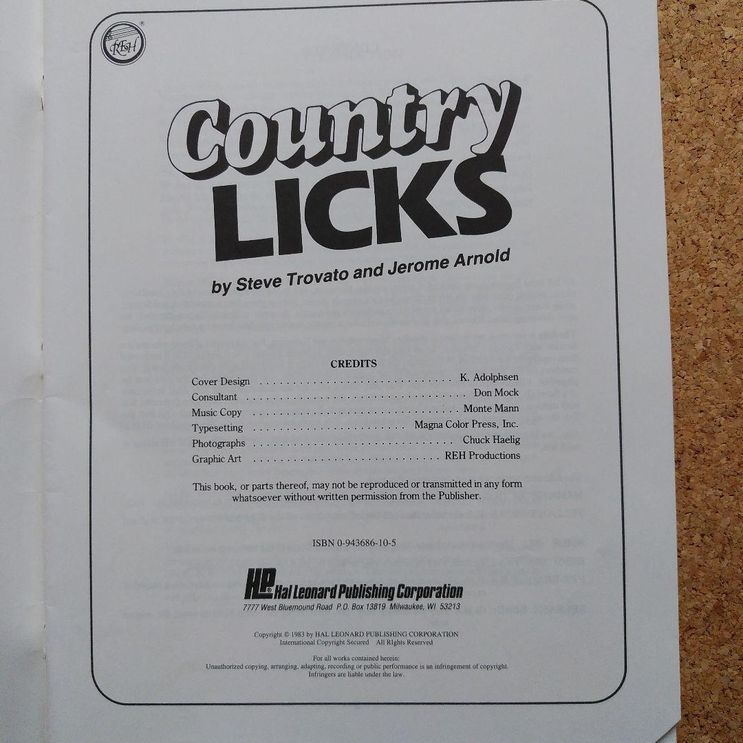 アート・デザイン・音楽 Country Licks - Steve Trovato, Jerome Ar