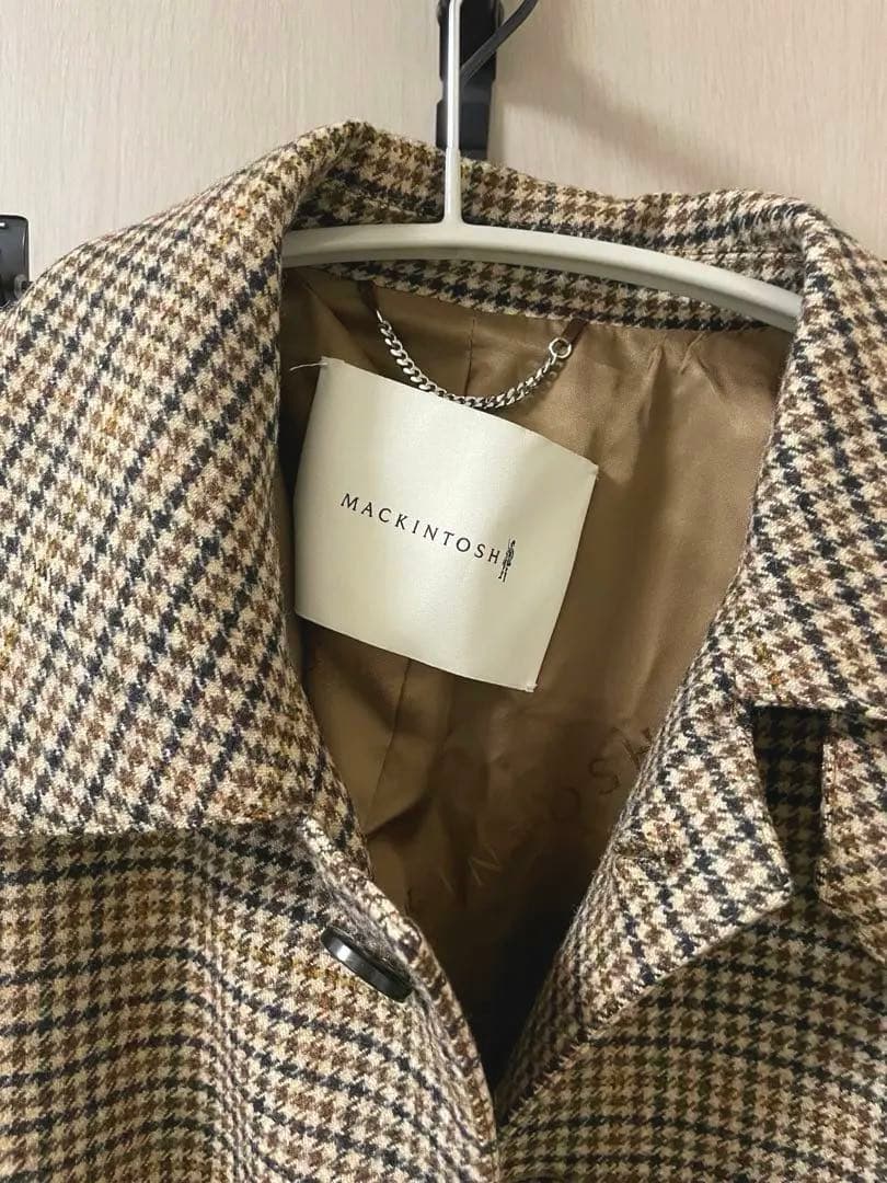 MACKINTOSH チェスターコート チェック柄　34