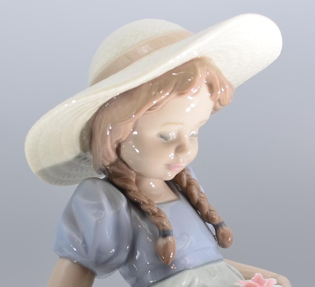 豊かな花かご　＃6756　★リヤドロ　スペイン　光沢仕上げ　絶版　ヴィンテージ