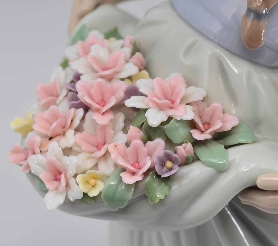 豊かな花かご　＃6756　★リヤドロ　スペイン　光沢仕上げ　絶版　ヴィンテージ