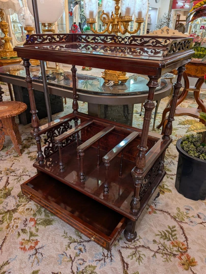 イタリア製 ヴィンテージ スタンド キャビネット 電話台　元値13万円