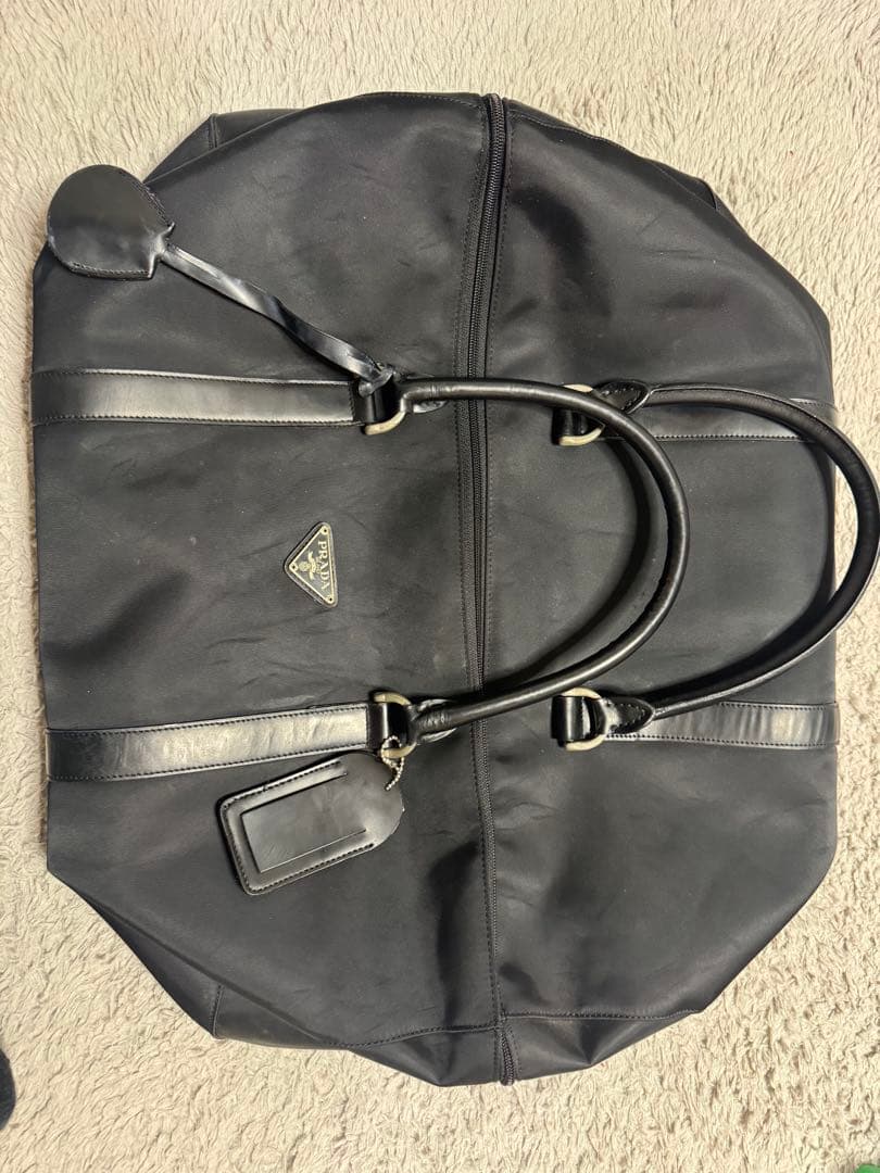 PRADA ボストンバッグ 黒 ナイロン