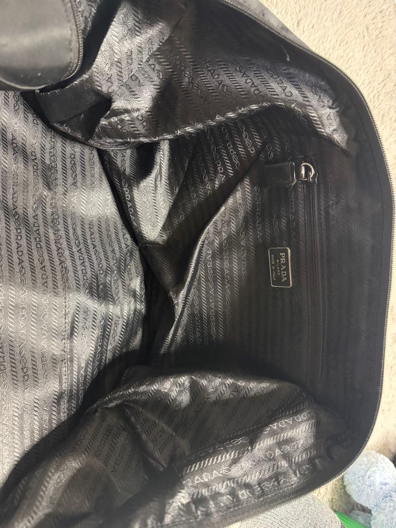 PRADA ボストンバッグ 黒 ナイロン