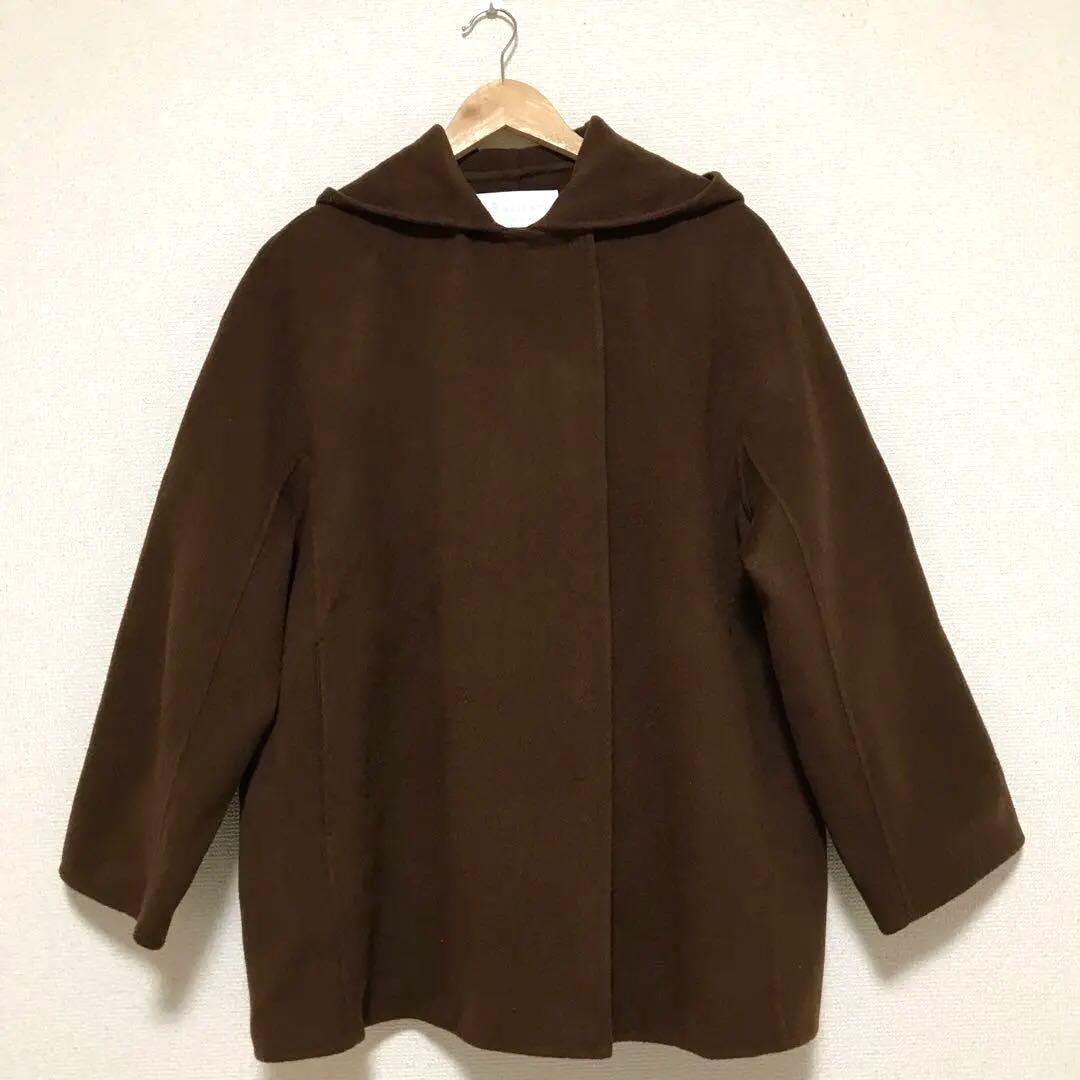 Ballsey プレミアムウールリバー フーデッドショートコート　ブラウン