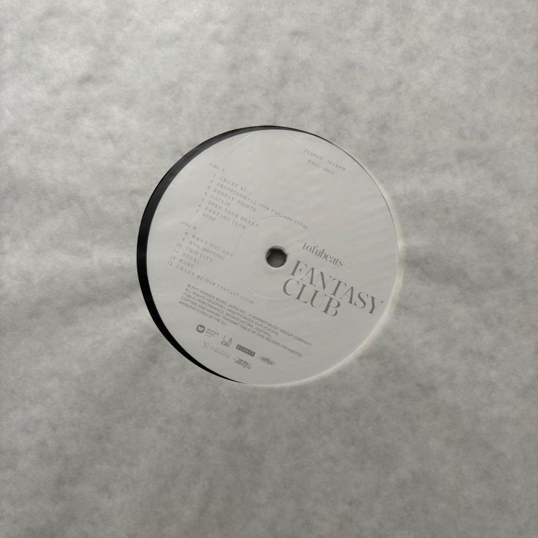 と　【新品】tofubeats / FANTASY CLUB レコード