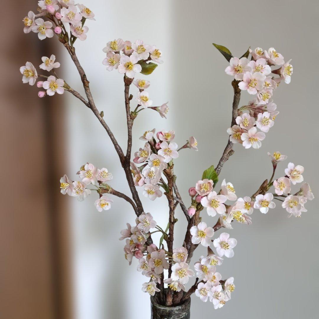 専用　さくらのアレンジメント　クレイフラワー　樹脂粘土