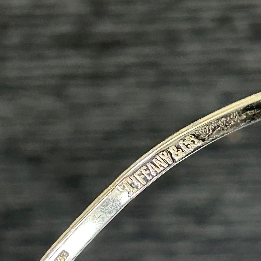 ティファニー　バングル　フラットワイヤー　シルバー925×ゴールド750 保存袋