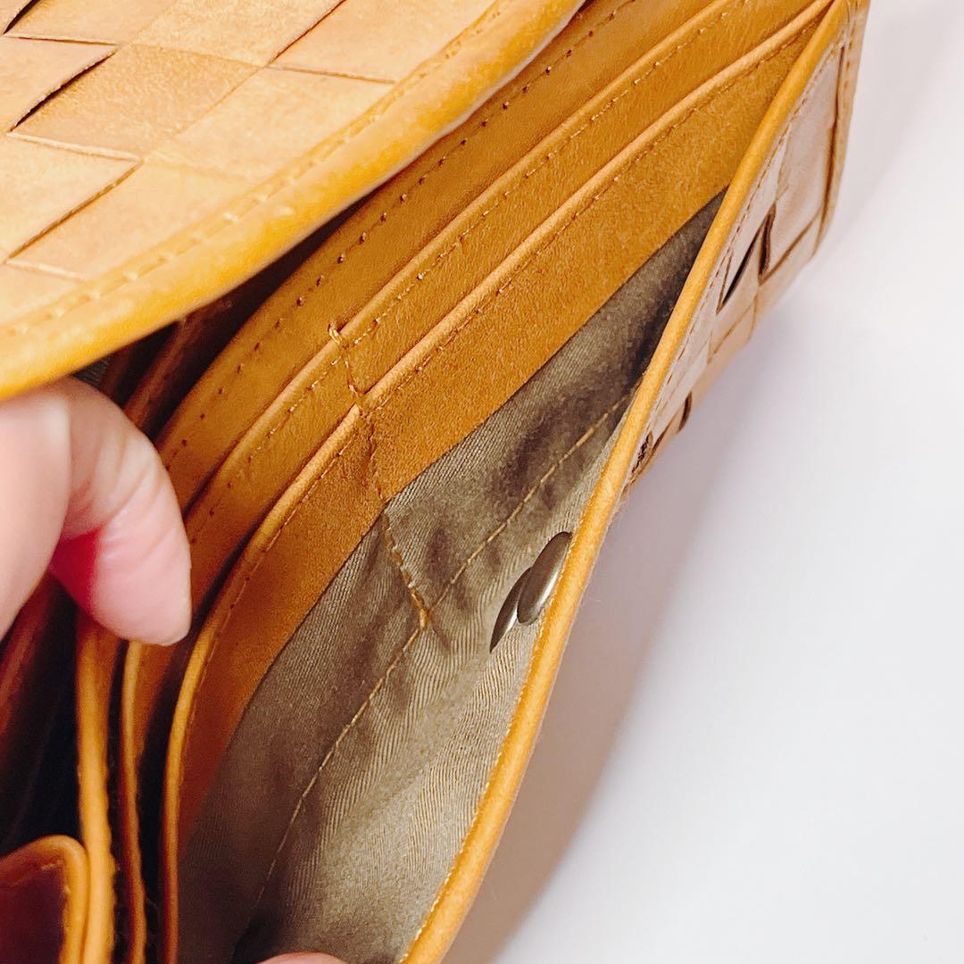 未使用 ズッケロフィラート ブラウン 編み込み長財布 ナチュラル 大容量 定番