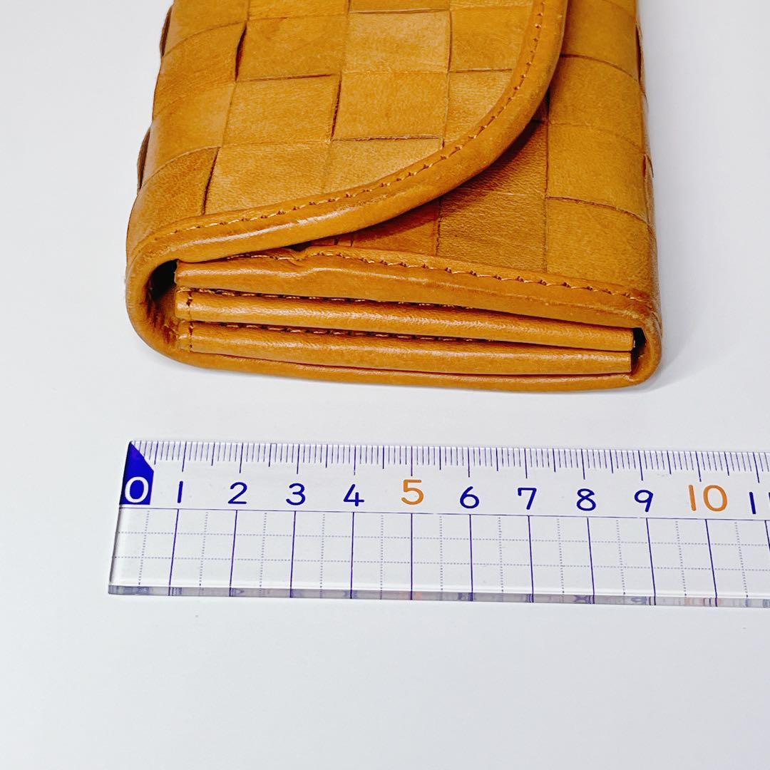 未使用 ズッケロフィラート ブラウン 編み込み長財布 ナチュラル 大容量 定番