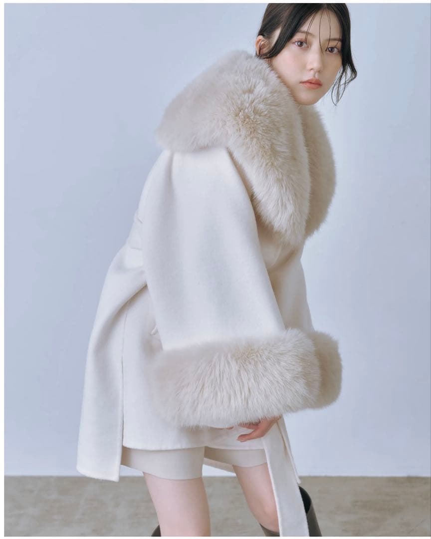 SNIDEL スナイデル　今期　ファーケープコート