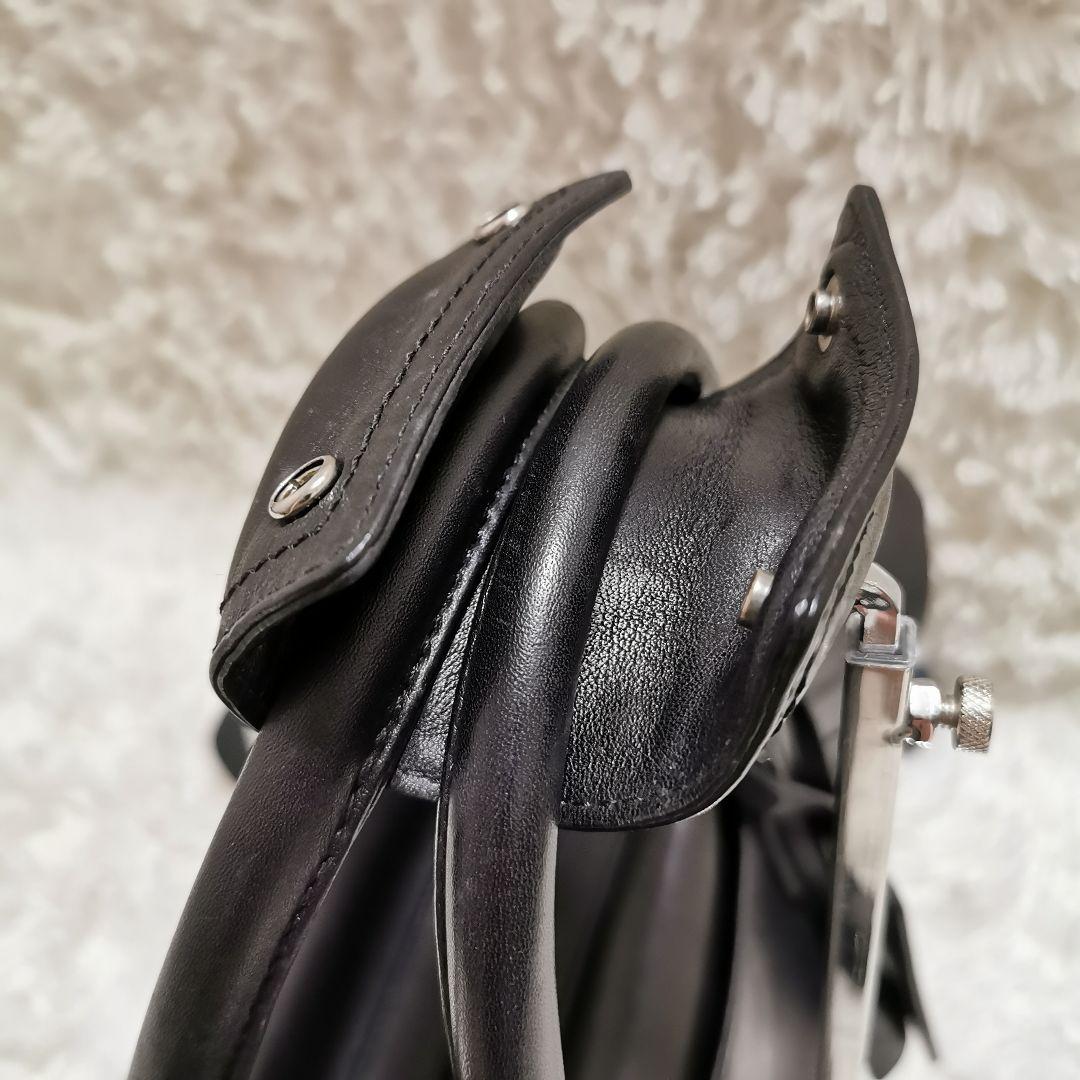 コーチ オールレザー 大容量 ボストンバッグ 南京錠 キー付き ブラック 黒