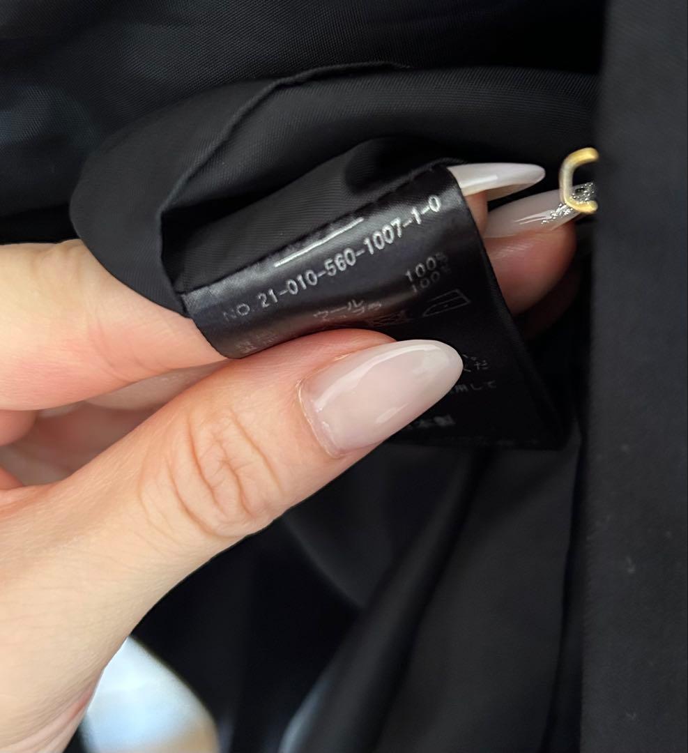 【超美品】アパルトモン DRAGO No Collar Jacket 黒