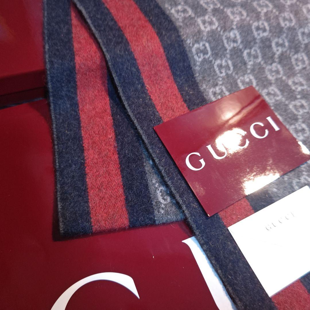 ❤極美品箱付き❤GUCCI マフラー ショール スカーフ❤最高級カシミア❤