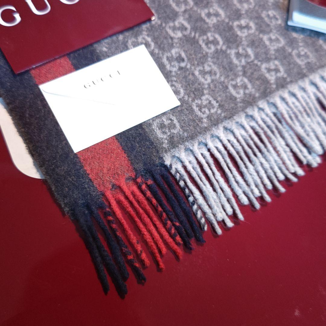 ❤極美品箱付き❤GUCCI マフラー ショール スカーフ❤最高級カシミア❤