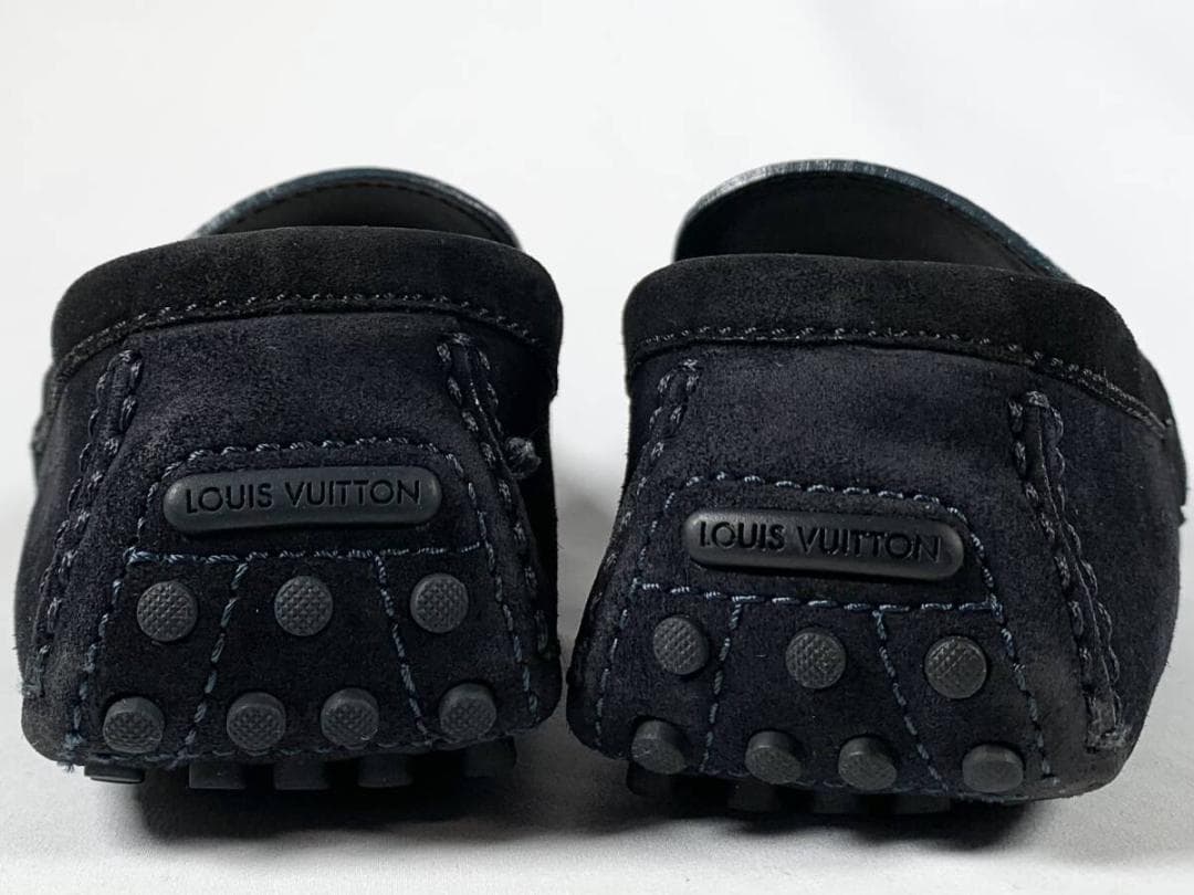 st185【正規】極美品 ルイヴィトン スエード ドライビングシューズ 7