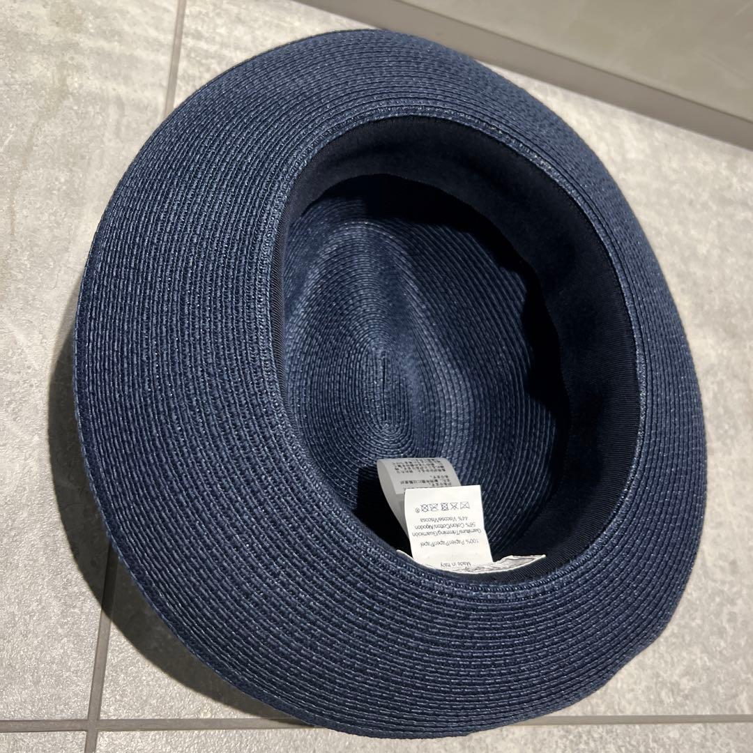 エルメス ネイビー ストローハット