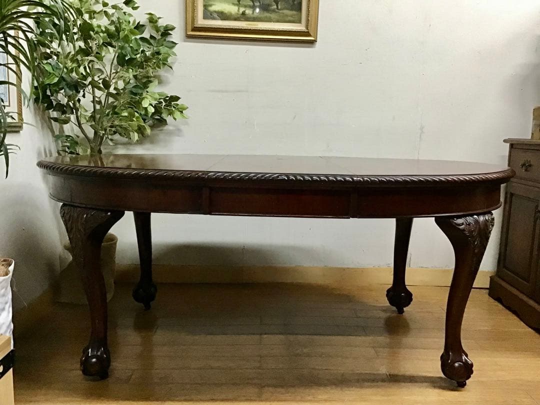 UZZY☆管360☆イギリス製☆チッペンデールエクステンションテーブル