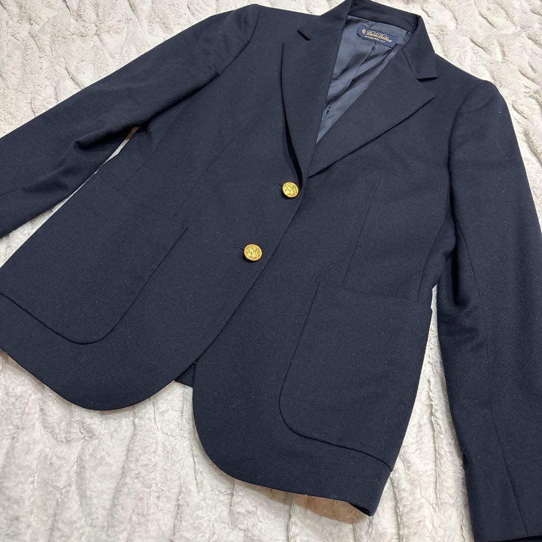 【美品】ブルックスブラザーズ ブレザージャケット 紺ブレ金ボタン ネイビー 4