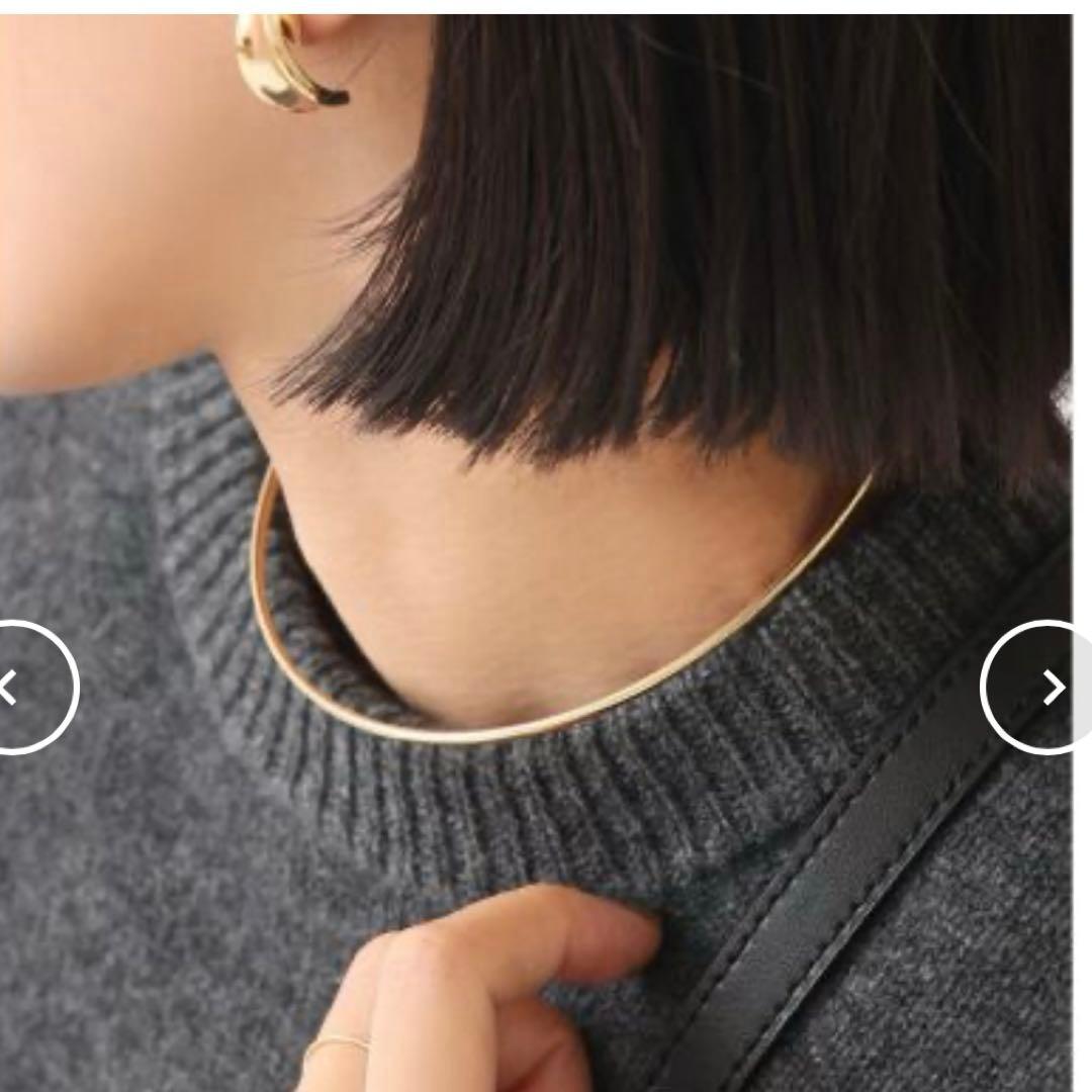 lilas 2.5パイプC型チョーカー K10 ネックレス