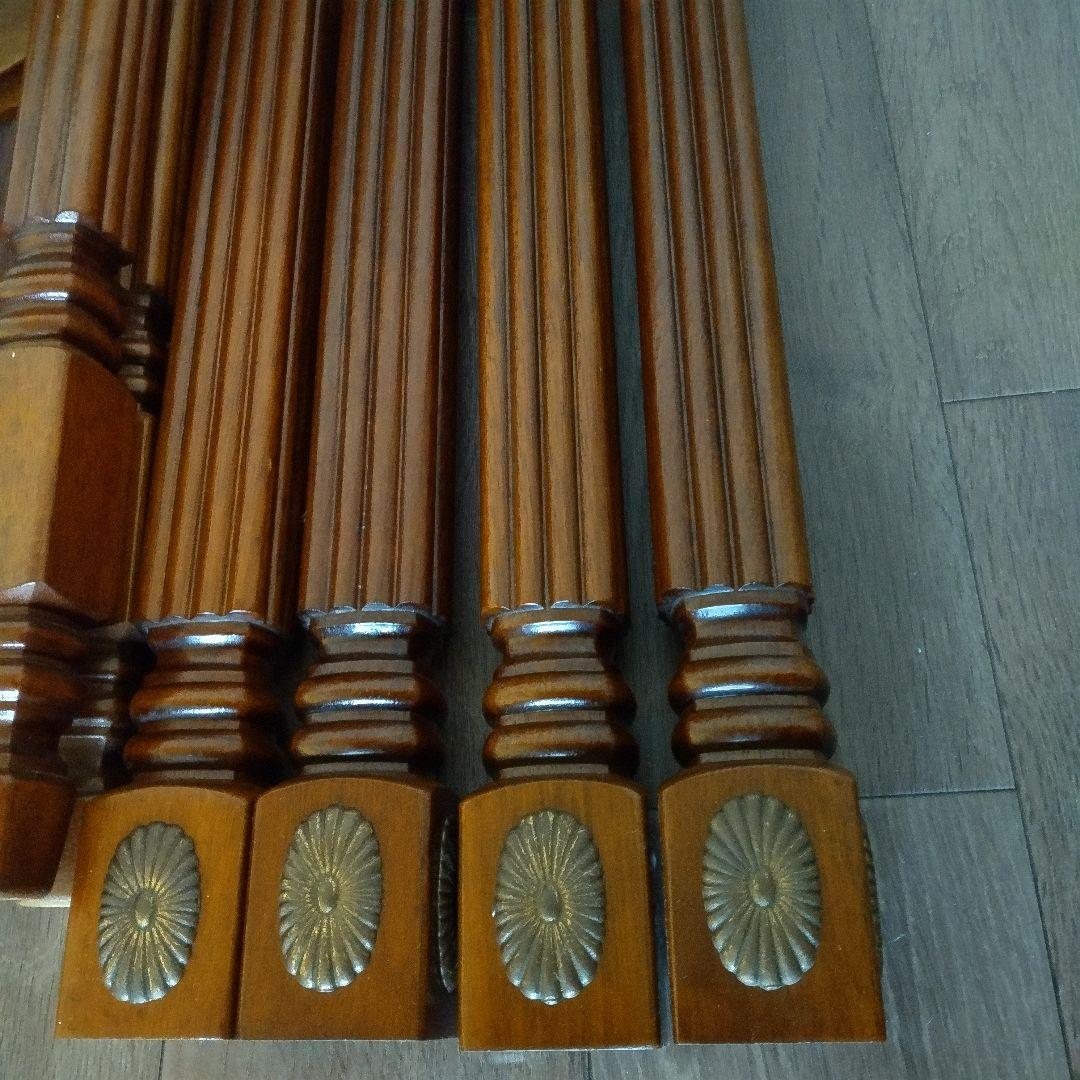 ✩アンティークテーブル ＋折り畳みテーブルセット　ダークブラウン　美品✩