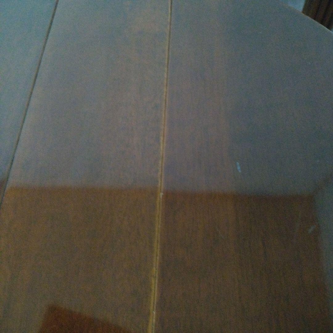 ✩アンティークテーブル ＋折り畳みテーブルセット　ダークブラウン　美品✩