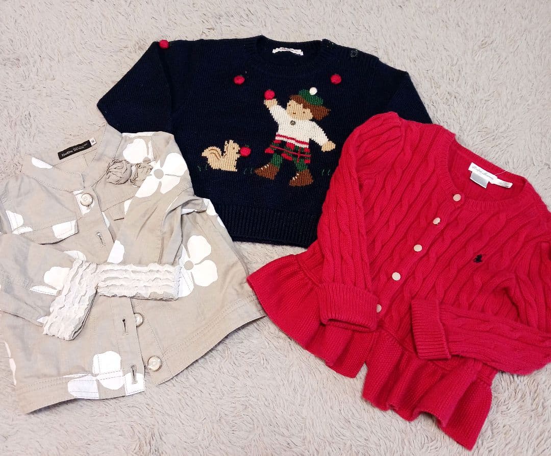 ファミリアまとめ売り　ベビー服10点セット90